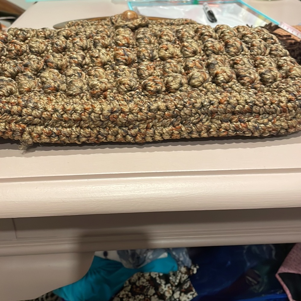 Vintage Macrame Woven Bag - Picture 5 of 14